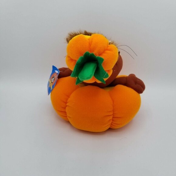Vintage ACE Taz Tasmanian Devil Halloween Pumpkin Plush Stuffed Animal Toy Loony - Picture 3 of 9